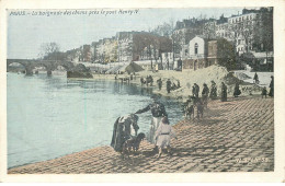Delcampe - PARIS 4eme Arrondissement   La Baignade Des CHIENS Pres Du Pont Henri IV - Paris (04)