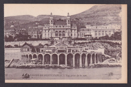 Delcampe - MONACO, Postcard RPPC, Monte Carlo, Casino, View From The Sea - Monte-Carlo