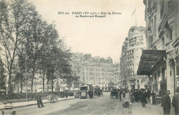 Delcampe - PARIS 6eme Arrondissement   Rue De Sevres Au Boulevard Raspail - Paris (06)