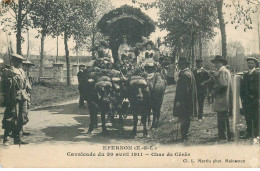 Delcampe - EURE ET LOIR  EPERNON  Cavalcade 30 Avril 1911 Char De Céres - Epernon