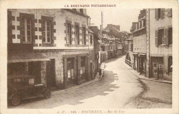 Delcampe - COTES D'ARMOR   PONTRIEUX  Rue Saint Yves - Pontrieux