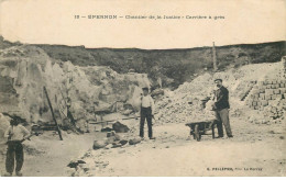 Delcampe - EURE ET LOIR  EPERNON Chantier De La Justice  Carriere A Grés - Epernon