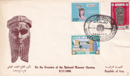 Delcampe - Iraq 1966 Occasion On Opening National Museum FDC XA25 - Irak