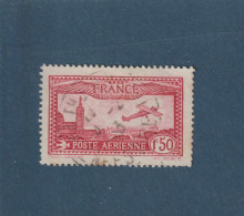 Delcampe - 5 De 1930 - Oblitéré - AVIATION - 1f50 Carmin - Avion Survolant Marseille -  2 Scan - 1927-1959 Oblitérés