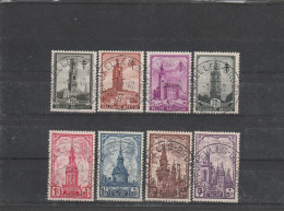 Delcampe - 519/526 Les Beffrois/ Belforten Oblit/gestp Centrale - Gebraucht