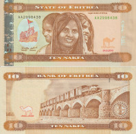 Delcampe - ERITREA 10 Nakfa 2012 Pick 11 FDS-UNC - Eritrea