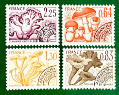 Delcampe - 1979 FRANCE N 158 / 159 / 160 / 161 - LES CHAMPIGNONS / TIMBRES PREOBLITERE - NEUF** - 1964-1988
