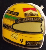 Delcampe - PIN'S - CASQUE HONDA MARLBORO - Trademarks
