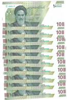 Delcampe - Middle East 10x 100000 Rials (10 Toman) 2021 (2023) UNC - Iran