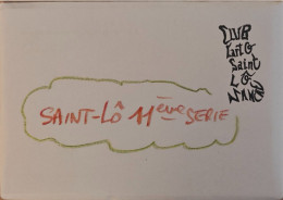 Delcampe - Lot 8 Cartes Regards Sur SAINT LO Manche 11ème Série  - Tirage Limité 30 Exemplaires - Excellent état  - RIS12 - Saint Lo