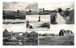 Delcampe - St Peter-Ording Teilansicht Boehl Mit Leuchtturm - St. Peter-Ording