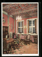 Delcampe - AK Hamburg, Stiftung Alt-Hamburg Bürgerhaus, Grimm 30, Das Rote Zimmer, Holländ. Barrock Um 1690 - Mitte