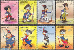 Delcampe - Lesotho 1989 Philexfrance, Disney 8v, Mint NH, Philately - Art - Disney - Disney