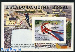 Delcampe - Guinea Bissau 1976 Olympic Winter Games S/s Imperforated, Mint NH, Sport - Olympic Winter Games - Skiing - Ski