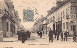 Delcampe - Carte Postale [45]  Montargis  Faubourg De Lyon Cachet Militaire 169è Régiment D'infanterie     Très  Beau Plan - Montargis