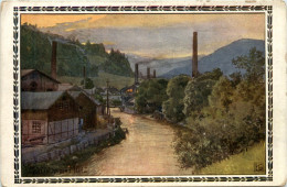 Delcampe - Phönix Stahlwerke Mürzzuschlag Steiermark - Motiv An Der Mürz - Mürzzuschlag