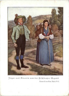 Delcampe - Weiz/Steiermark - Sommerfrische Fischbach - Jäger Und Bäuerin Trachtenbilder - Weiz