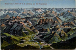 Delcampe - Admont/Steiermark - Admont, Panorama M.d. Gesäuse Aus Der Vogelschau - Admont
