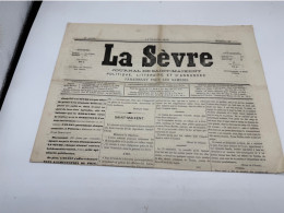 Delcampe - JOURNAL LA SEVRES Journal De Saint Maixent 79 / 11 OCT 1873 N°41 - 1850 - 1899