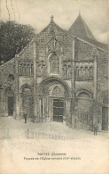 Delcampe - Carte Postale Ancienne - 16 - Ruffec - Façade De L'Église Romane (Xlle Siècle) - Animée - CPA - Voir Scans Recto-Verso - - Ruffec