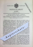 Delcampe - Original Patent - William Franklin Draper , Hopedale , Worchester , Massachusetts , USA | 1891 | Spulen Für Webstuhl ! - Documents Historiques