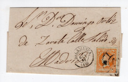 Delcampe - 1861. SPAIN,SALAMANCA COVER  SENT TO MADRID - Lettres & Documents