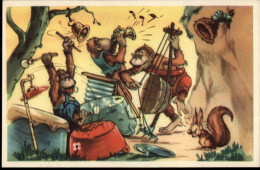 Delcampe - 50482665 - Affen Machen Musik - Märchen, Sagen & Legenden