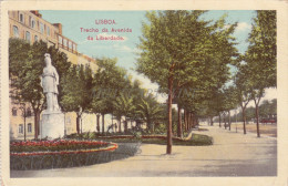 Delcampe - PORTUGAL - Lisboa - Trecho Da Avenida Da Liberdade 1930 - Madrid