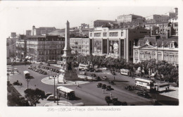 Delcampe - PORTUGAL - Lisboa - Praca Dos Restauradores - Photo Postcard 1957 - Madrid