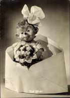 Delcampe - CPA Mecki Der Igel, Viel Glück, Igelkind Im Briefumschlag, Blumenstrauß - Speelgoed & Spelen