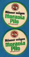 Delcampe - Allemagne Moravia (Hamburg) 2 Faces - Bierdeckel