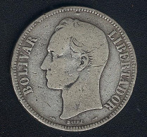 Delcampe - Venezuela, 5 Bolivares 1911, Silber - Venezuela