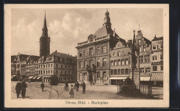 Delcampe - AK Düren / Rhld., Strasse Am Marktplatz Mit Restaurant Zum Ratskeller - Dueren