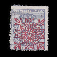 Delcampe - CUBA TELÉGRAFOS 1883. Habilitado. 40ct.. MNG. Edifil 62 + OBSEQUIO - Kuba (1874-1898)