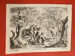 Delcampe - Kopergravure Perkament Peachment S.Hubertus Edele Heer Jacobus Ludovicus Borrekens *1735 Antwerpen Kanunnik +1814 Anvers - Avvisi Di Necrologio