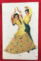 Delcampe - CP Brodée Espagne - FERRUCA - Bestickt