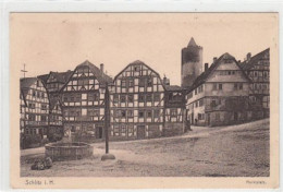 Delcampe - 39095554 - Schlitz In Hessen.  Ein Blick Auf Den Marktplatz Ungelaufen  Kleiner Knick Unten Links, Sonst Gut Erhalten - Hilders
