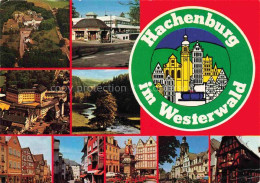 Delcampe - Hachenburg Westerwald Rheinland-Pfalz Fliegeraufnahme Orts Und Teilansichten - Hachenburg