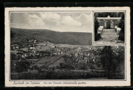 Delcampe - AK Lorsbach Im Taunus, Von Der Heinrich Schneiderruhe Gesehen, Kriegerehrenmal - Taunus