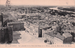 Delcampe - 84 AVIGNON PLACE DU PALAIS ET LE RHONE PRISE DE NOTRE DAME DES DOMS - Avignon