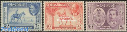 Delcampe - Iraq 1949 75 Years UPU 3v, Unused (hinged), Nature - Horses - Post - U.P.U. - Correo Postal