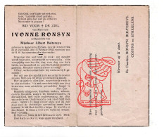 Delcampe - DP Ivonne Ronsyn 30j. ° Appelterre-Eichem Ninove 1914 † 1945 X Albert Bultereys / Fam. Cosyns Cosijns Streulens - Santini