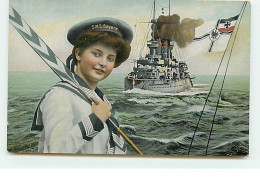 Delcampe - Bateau De Guerre - Matelot - S.M.S. Bayern - N°3 - Krieg