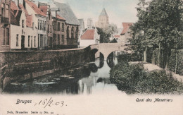 Delcampe - Bruges Quai Des Menetriers Colorée Ed.Nels Bruxelles Série 12 N° 44 Circulée En 1903 - Brugge