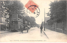 Delcampe - PANTIN - La Rue De Paris Et La Station Des Tramways - Très Bon état - Pantin
