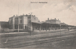 Delcampe - Ak Belgien Lüttich Lontzen Bahnhof Herbesthal Feldpost WK 1 1916 - Lontzen