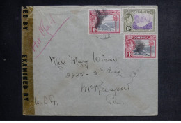 Delcampe - DOMINIQUE - Enveloppe Pour Les Etats Unis Avec Contrôle Postal - L 154158 - Dominica (...-1978)