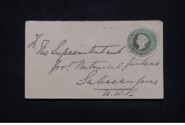 Delcampe - INDE - Entier Postal Type Victoria Pour Saharampur En 1901 - L 113729 - 1882-1901 Empire