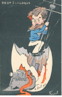 Delcampe - Illustrateur Fernel - Oeuf à La Coque - Satirische