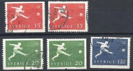 Delcampe - Schweden, 1958, Michel-Nr. 438-440 A+Dl+Dr, Gestempelt - Gebraucht